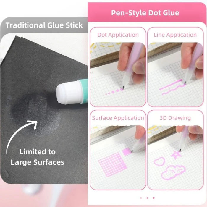 Promo paga 5 lleva 10 Precision Glue Pen Bolígrafo dispensa Pegamento