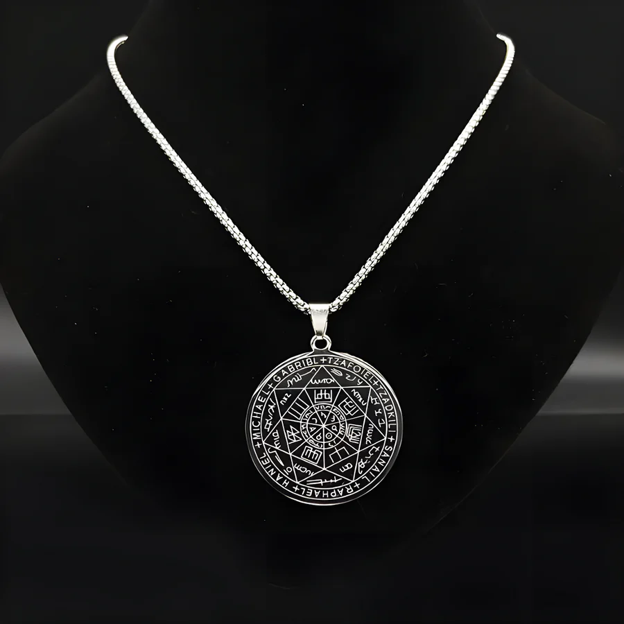 Amuleto de Protección Espiritual - Collar 7 Arcángeles en plata 925