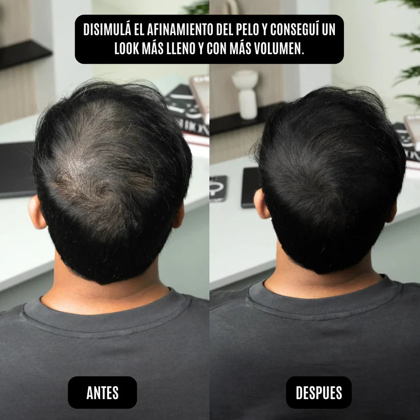 polvo capilar HAIR RICH es mejor que las fibras capilares
