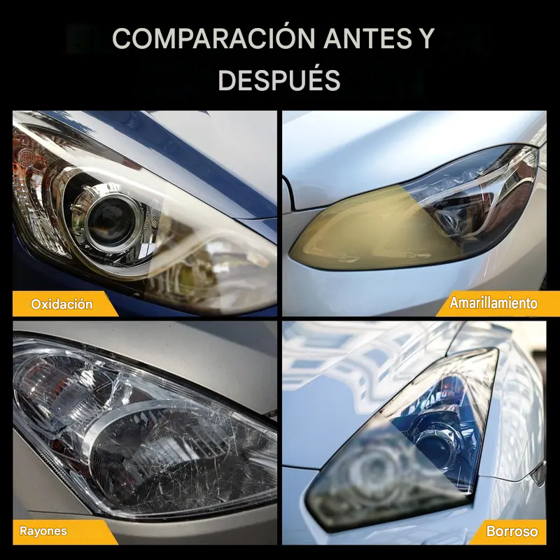 Líquido de restauración de faros de automóviles oxidado
