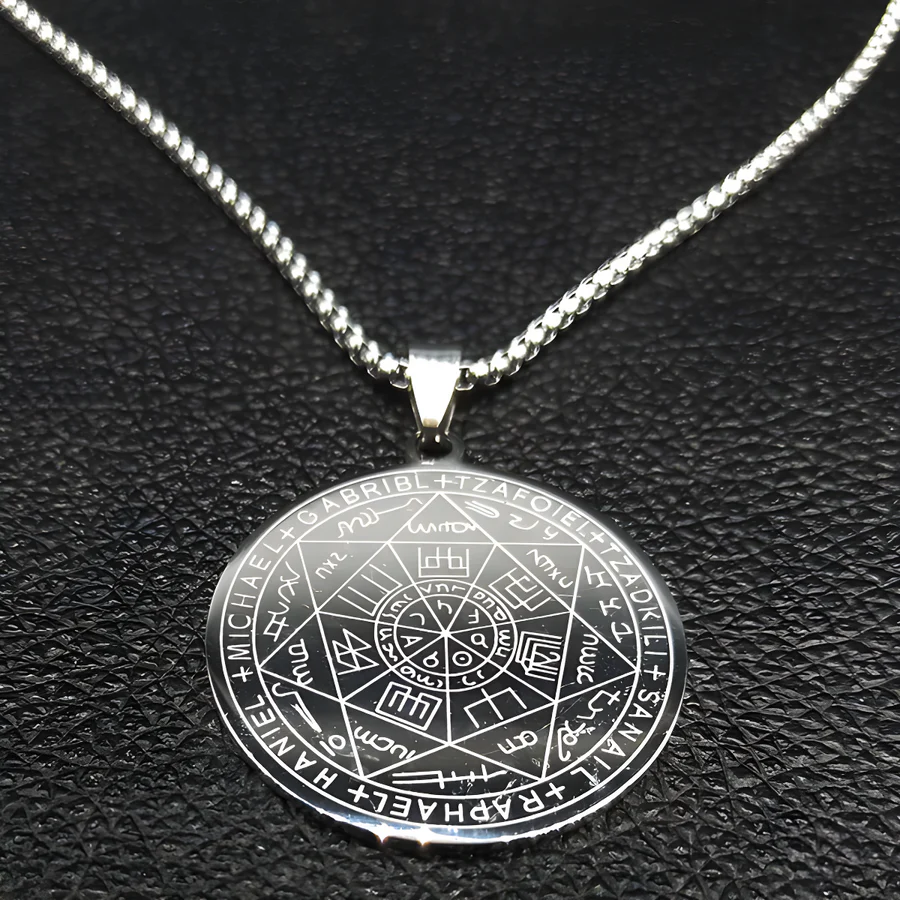 Amuleto de Protección Espiritual - Collar 7 Arcángeles en plata 925