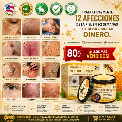 Crema restauradora de piel con veneno de abeja LOVILDS™