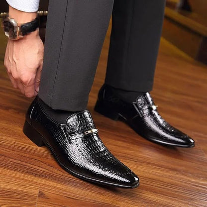 Zapatos de piel cómodos y lujosos para hombre