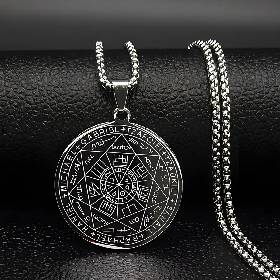 Amuleto de Protección Espiritual - Collar 7 Arcángeles en plata 925