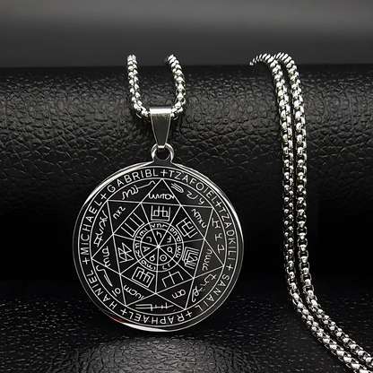 Amuleto de Protección Espiritual - Collar 7 Arcángeles en plata 925