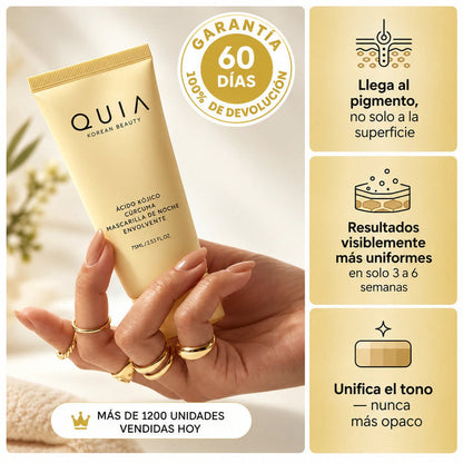 Mascarilla Nocturna De Cúrcuma Y Ácido Kójico De Quia
