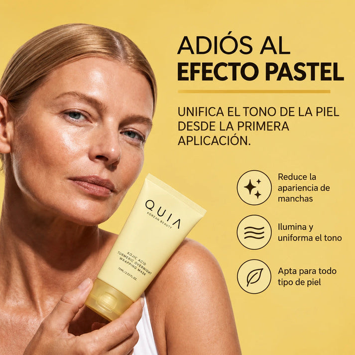 Mascarilla Nocturna De Cúrcuma Y Ácido Kójico De Quia
