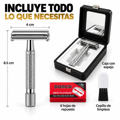 Maquina De Afeitar Premium Clásica + Repuestos DORCO GRATIS