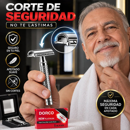 Maquina De Afeitar Premium Clásica + Repuestos DORCO GRATIS
