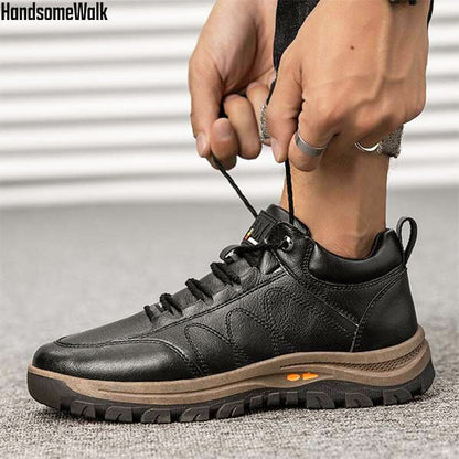 HANDSOMEWALK ZAPATOS DE INVIERNO PARA HOMBRE