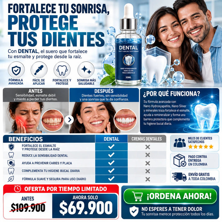 Serum Reparador Dental Avanzado 30 Ml - Adiós A La Sensibilidad