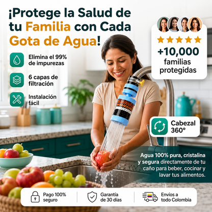 🔥PROMO 2x1 🤑 Filtro Purificador De Agua Para Grifo Premium