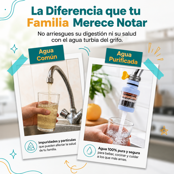 🔥PROMO 2x1 🤑 Filtro Purificador De Agua Para Grifo Premium