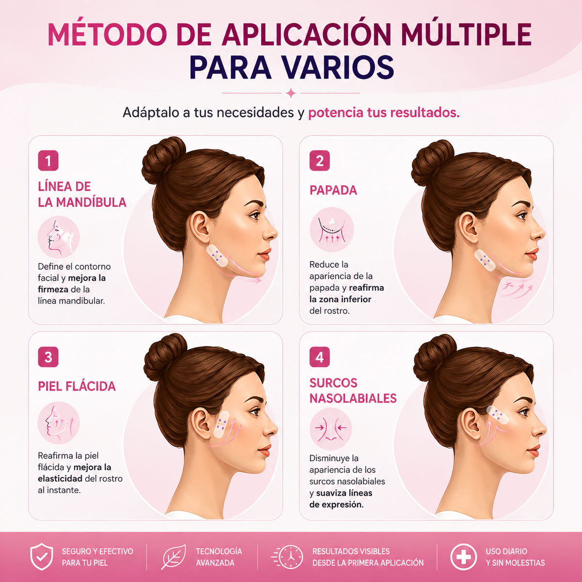La Cinta Adhesiva Invisible LBMLBM™ V-Face Lifting-