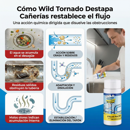 Paga 1 Lleva 2🔥🎁 Wild Tornado🌪️ Destapa Cañerias 💦