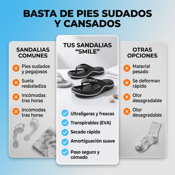 Sandalias ligeras y a la moda Eva