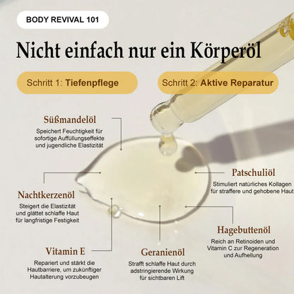 Aceite corporal de seda Zvoevo® ✅ Probado por Dermatest® – Reafirma, suaviza y tonifica la piel