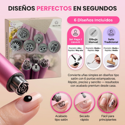 Set Paga 1 lleva 6 en Bolígrafo para estampar Uñas