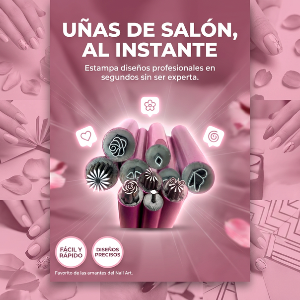Set Paga 1 lleva 6 en Bolígrafo para estampar Uñas