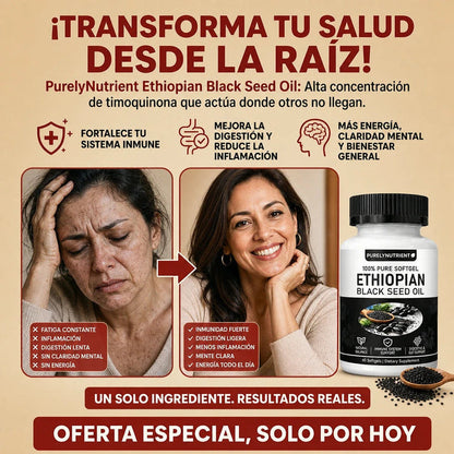 Ethiopian Black Seed Oil™ - Fórmula Concentrada De Nigella Sativa