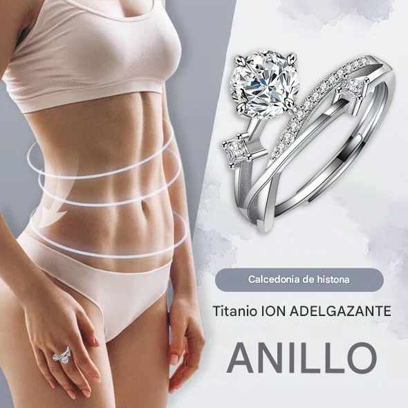 Anillo de diamantes de moissanita con magnetología