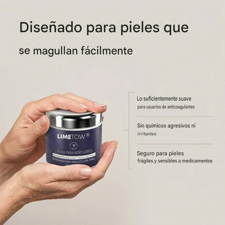 Crema reparadora de hematomas y fortalecedora de la piel LIMETOW®