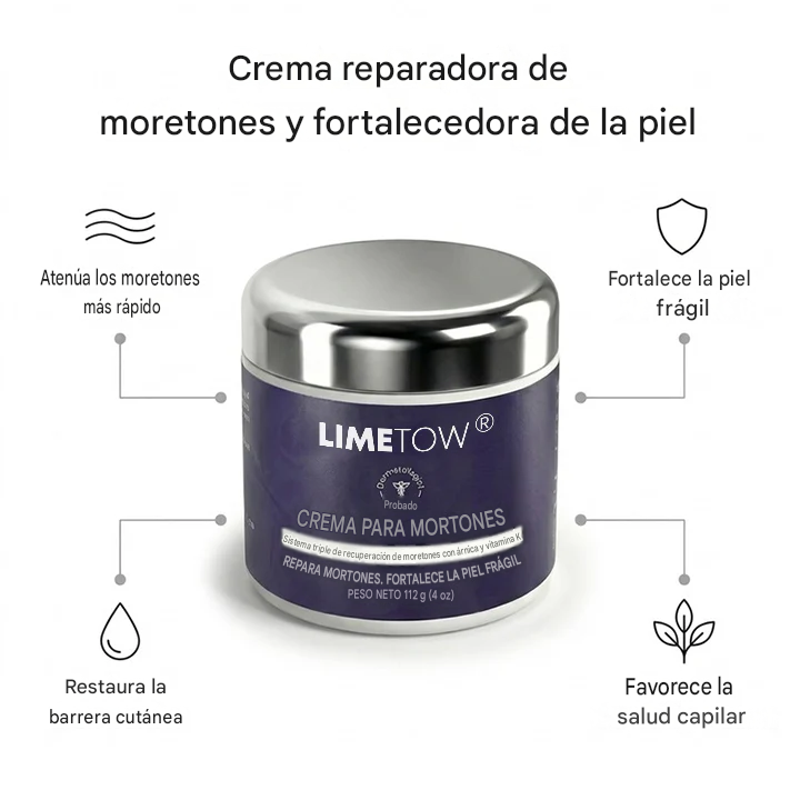 Crema reparadora de hematomas y fortalecedora de la piel LIMETOW®