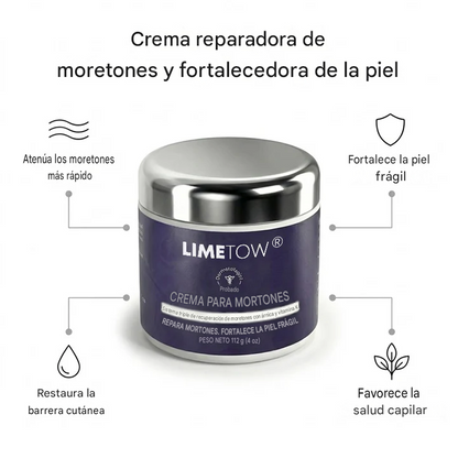 Crema reparadora de hematomas y fortalecedora de la piel LIMETOW®