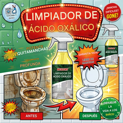 NESLEMY Limpiador de baño para manchas difíciles en inodoros y lavabos