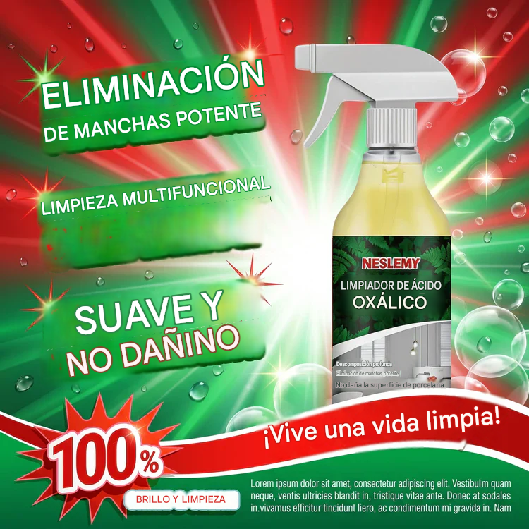 NESLEMY Limpiador de baño para manchas difíciles en inodoros y lavabos